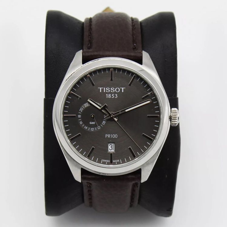 Tissot Men's Tissot PR 100 GMT Black Dial Pre-owned T101.452.11.061.00 product image
